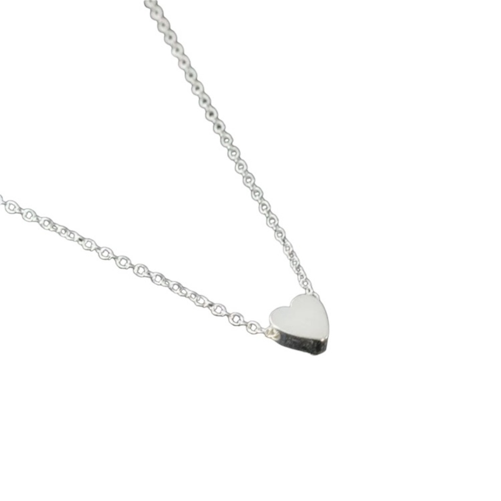 Dainty Heart Silver Toned Necklace - Picture 2 of 4